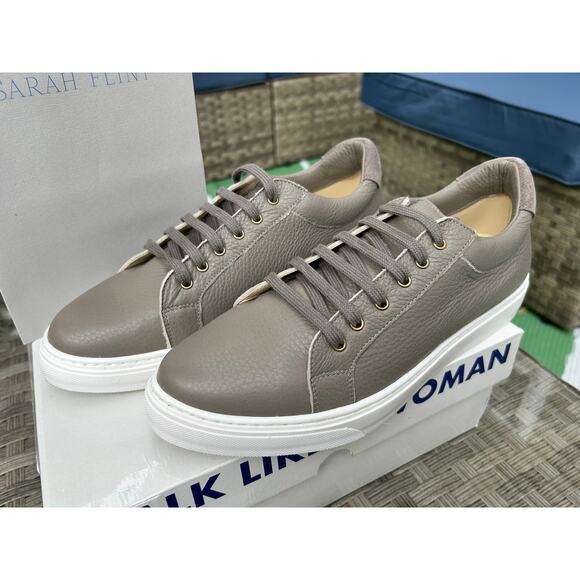 Sarah Flint “Perfect Sneaker” Taupe – Size Women’s 8.5 - Brand New in Box. - Picture 8 of 9